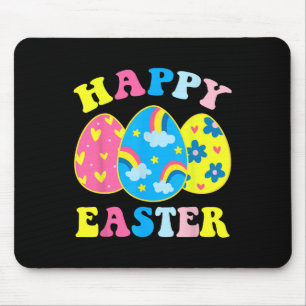 Tapis De Souris Joyeux Jour de Pâques Chasse aux Oeufs Drôle Chass