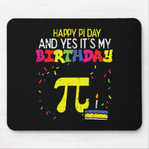 Tapis De Souris Joyeux Jour de Pi Anniversaire 3.14 Anniversaire M