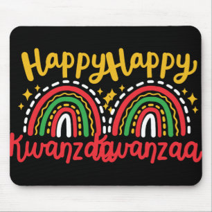 Tapis De Souris Joyeux Kwanzaa Retro Super Rainbow African America