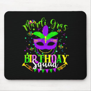 Tapis De Souris Joyeux Mardi Gras Anniversaire Mardi Gras Escadron