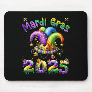 Tapis De Souris Joyeux Mardi Gras Carnaval Mardi Gras 2025 Jester 