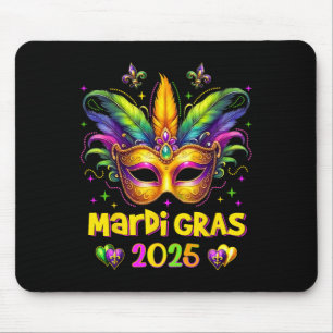 Tapis De Souris Joyeux Mardi Gras Carnaval Mardi Gras Mask 2025 Je