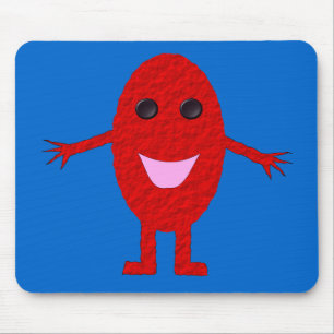 Tapis De Souris Joyeux Mousepad de Raisin Rouge