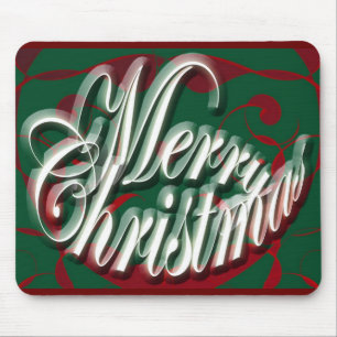 Tapis De Souris Joyeux Noël à Green Mousepad