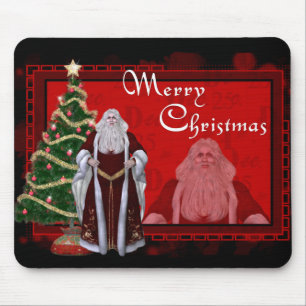 Tapis De Souris Joyeux Noël classique Père Noël conçu Mousepad