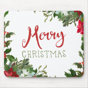 Tapis De Souris Joyeux Noël de verdure