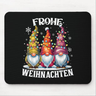 Tapis De Souris Joyeux Noël Gnome allemand Décoration de Noël