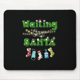 Tapis De Souris Joyeux Noël Joyeux Noël en attente Père Noël
