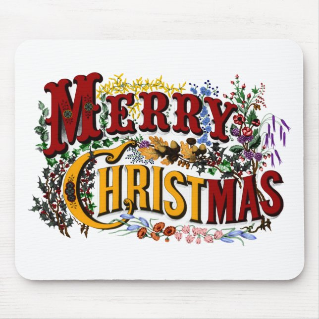 Tapis De Souris Joyeux Noël Mousepad (Devant)