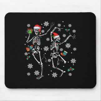 Tapis De Souris Joyeux Noël Noël Squelette Danc