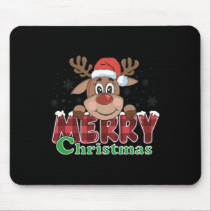 Tapis De Souris Joyeux Noël Reindeer Xmas Famille Enfants Hommes F