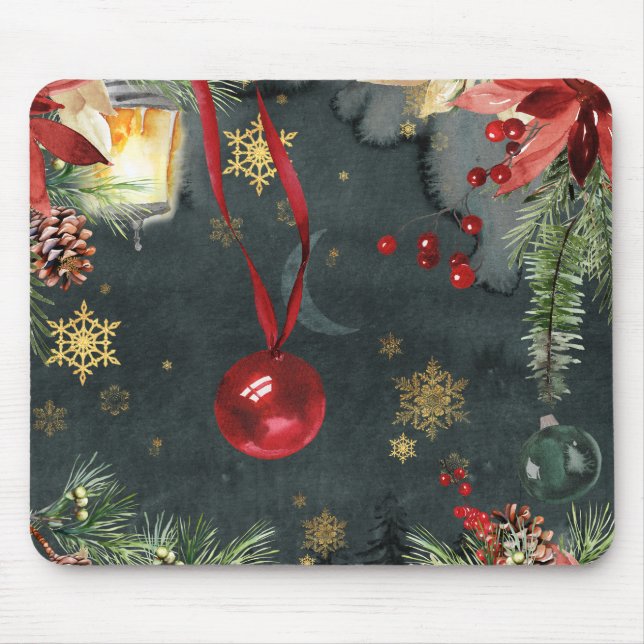 Tapis De Souris Joyeux Noël Splendor (Devant)