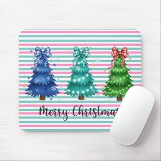 Tapis De Souris Joyeux Noël Trio Arbre