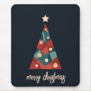 Tapis De Souris Joyeux Noël vacances art saisonnier xmas arbre