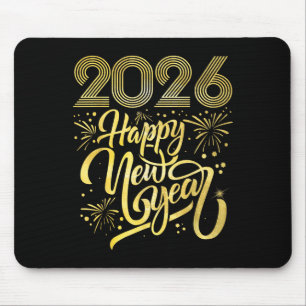 Tapis De Souris Joyeux Nouvel An 2026 Feu d'artifice