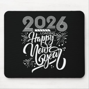 Tapis De Souris Joyeux Nouvel An 2026 Fireworks Chargement Nouvel