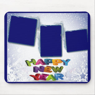 Tapis De Souris Joyeux Nouvel An Ajouter votre photo Souris Pad
