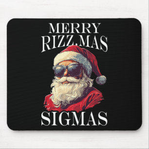 Tapis De Souris Joyeux Rizzmas Sigmas - Noël Christmas Santa Claus