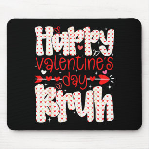 Tapis De Souris Joyeux Saint-Valentin Frère Mème Cœur Rétro Garçon