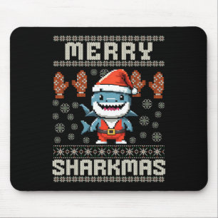 Tapis De Souris Joyeux Sharkmas Sharkmas Noël Vilain Noël Enfants