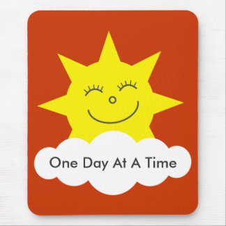 Tapis De Souris Joyeux soleil "Un jour à la fois" mousepad