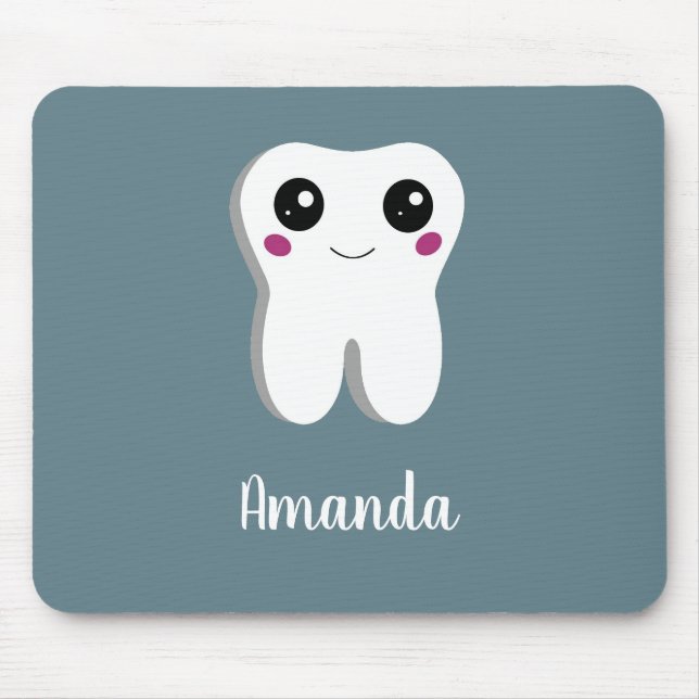 Tapis De Souris Joyeux sourire Dental Tooth Cute (Devant)