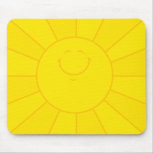 Tapis De Souris Joyeux visage Sun Mousepad