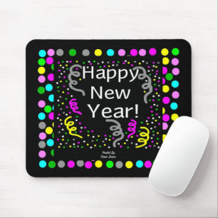 Tapis De Souris Joyeux voeux du Nouvel An Pad souris