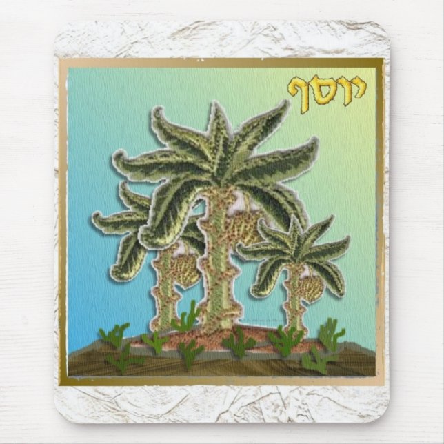 Tapis De Souris Judaïque 12 Tribus Israël Joseph (Devant)