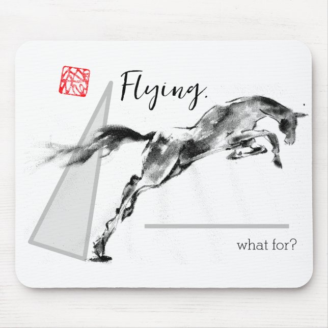 Tapis De Souris Jumping Horse    mouse pad   (Devant)