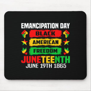 Tapis De Souris Juneteenth jour de l'émancipation noir 19 juin 186