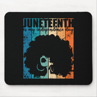 Tapis De Souris Juneteenth My Independence Day Retro Afro Women Me