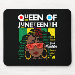 Tapis De Souris Junetten Black Queen Melanin Girl Magic Sista Wo