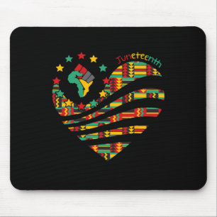 Tapis De Souris Junetten Heart Black History Afro-American Afric