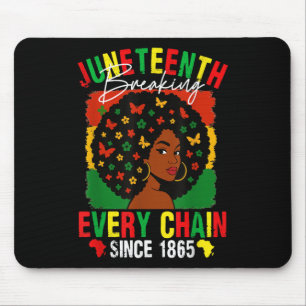 Tapis De Souris Junetten Pride briser chaque chaîne Black Afro G