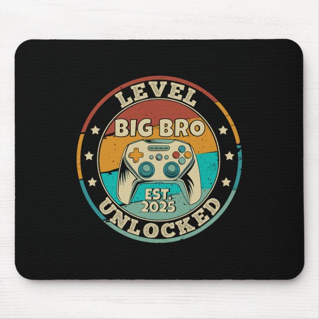 Tapis De Souris Jusqu'Au Niveau 2025 De Big Brother Vid Déverrouil (Devant)