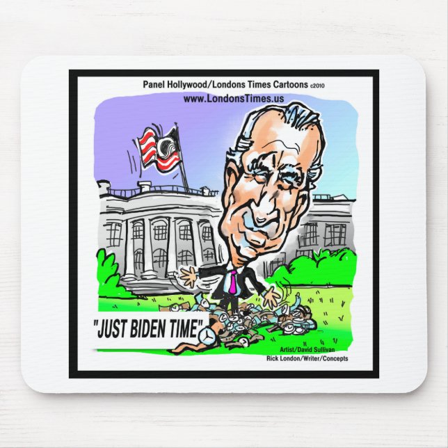 Tapis De Souris Juste Biden Time Drôle Tee - shirts politiques Mug (Devant)