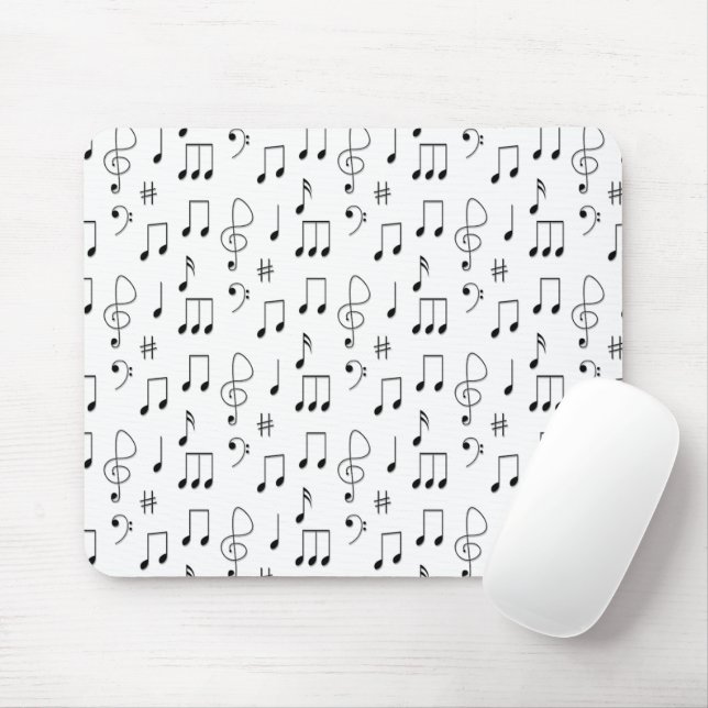 Tapis De Souris Juste Noté Blanc (Avec souris)