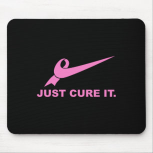 Tapis De Souris Juste Traiter - Lutte De Sensibilisation Au Cancer
