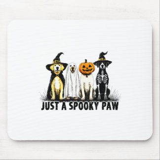 Tapis De Souris Juste Un Éffrayant Fantôme De Chien Fantôme Hallow