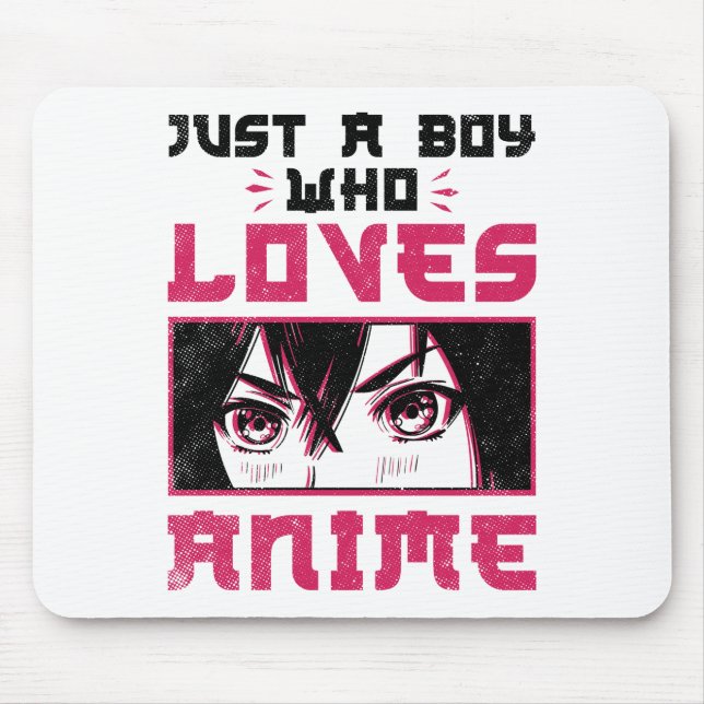 Tapis De Souris Juste un garçon qui aime Anime Weeb Otaku (Devant)