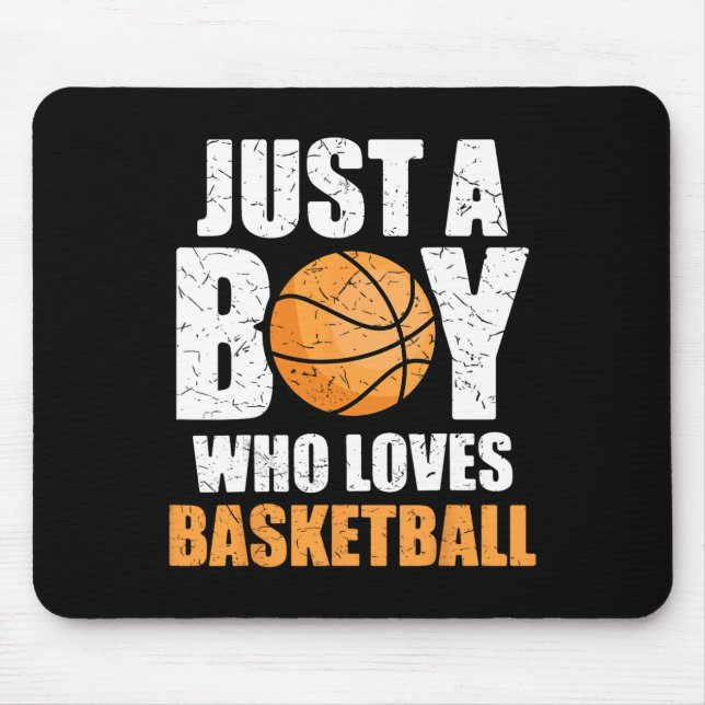 Tapis De Souris Juste Un Garçon Qui Aime Le Basketball 1 (Devant)