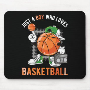 Tapis De Souris Juste Un Garçon Qui Aime Le Basketball 3