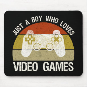Tapis De Souris Juste Un Garçon Qui Aime Les Jeux Vidéo