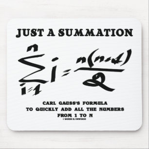 Tapis De Souris Juste une équation mathématique de synthèse Car