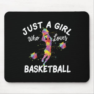 Tapis De Souris Juste Une Fille Qui Aime Le Basket-Ball