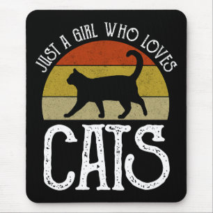 Tapis De Souris Juste Une Fille Qui Aime Les Chats