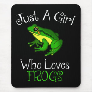 Tapis De Souris Juste une fille qui aime les grenouilles Amoureux 