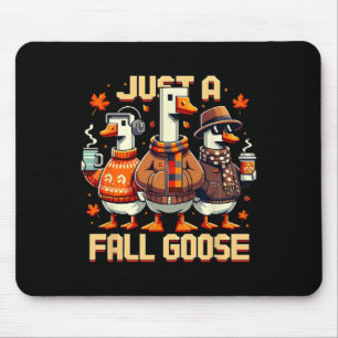 Tapis De Souris Juste une oie d'automne drôle en pixel art de styl