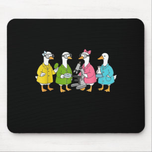 Tapis De Souris Juste une oie idiote faisant des sciences 